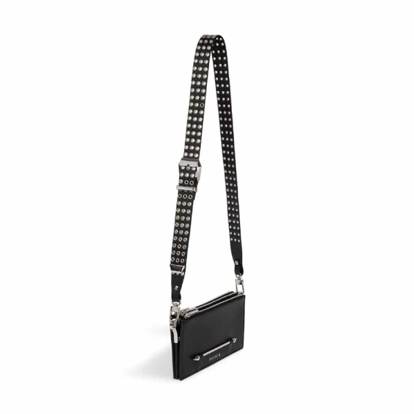 Pierced cross body black bag Bags bag Luxury Shoes 
