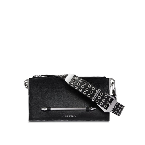 Pierced cross body black bag Bags bag Luxury Shoes 