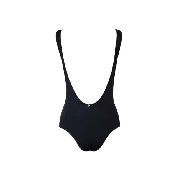 Verdelimon Trinidad black bordado swimwear one piece, view 4