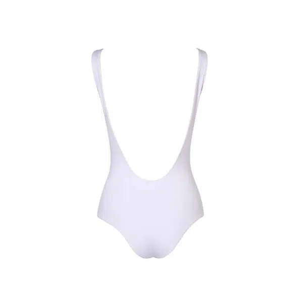 Verdelimon Trinidad white bordado swimwear one piece, view 2