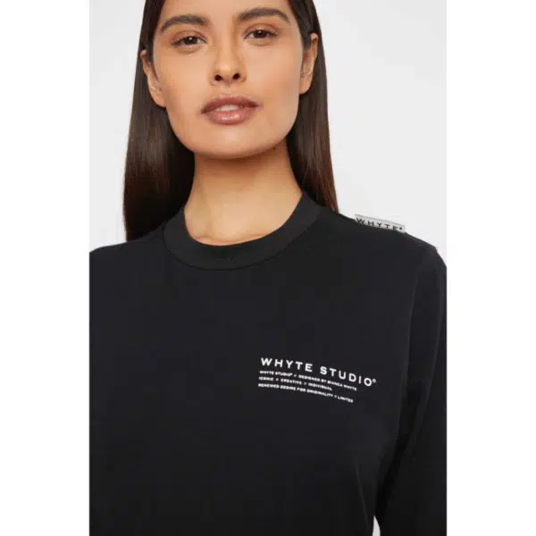Whyte Studio The jetway black top, view 3