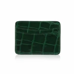 Crocodile leather shiny blue cardholder Accessories Bangkok Bootery Luxury Shoes 