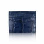 Crocodile leather shiny blue cardholder Accessories Bangkok Bootery Luxury Shoes 