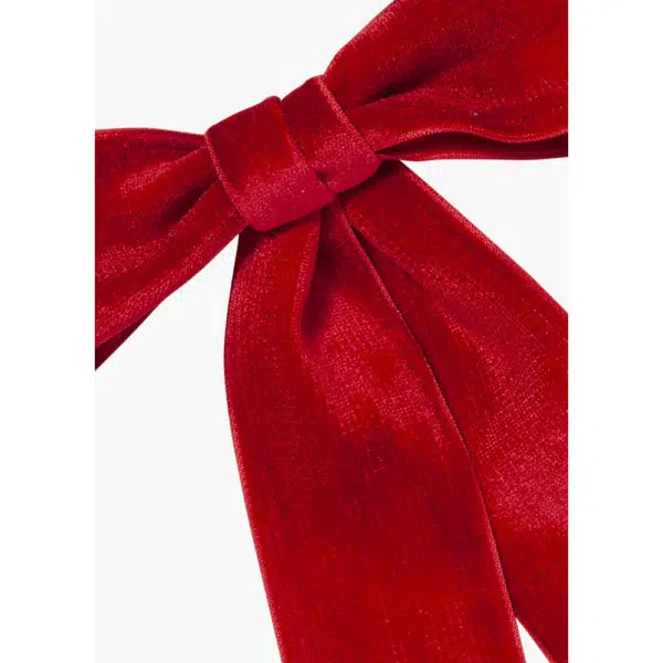 Jennifer Behr Wide velvet bow barrette, view 4