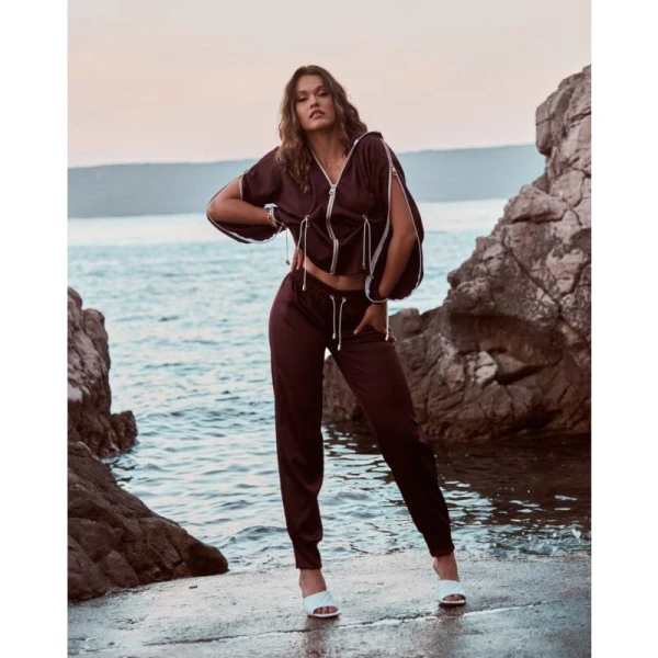 Dulcet golden details in white bikini bottom Beachwear bikini bottom Luxury Shoes 