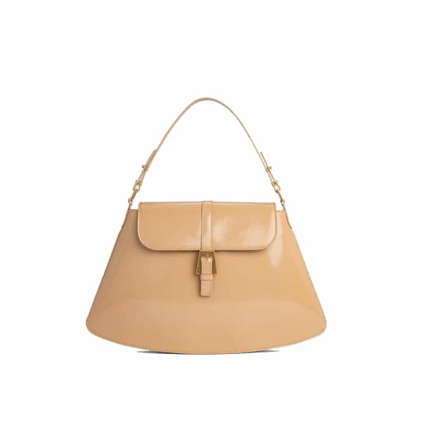 Portia black semi patent leather bag Bags bag Luxury Shoes 