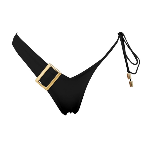 Dulcet golden details in white bikini bottom Beachwear bikini bottom Luxury Shoes 