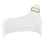Dulcet golden details in white bikini bottom Beachwear bikini bottom Luxury Shoes 