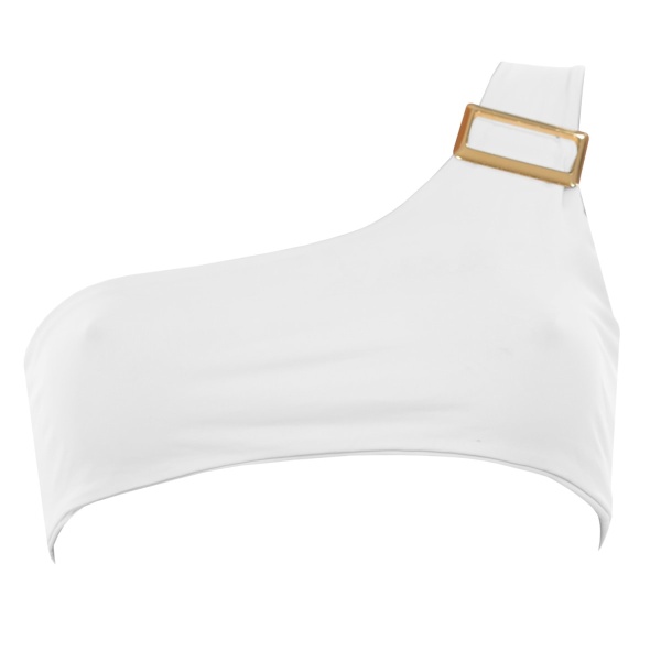 Dulcet golden details in white bikini bottom Beachwear bikini bottom Luxury Shoes 