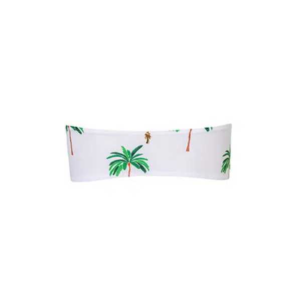 Verdelimon Loira swimwear white palmeras top, view 2