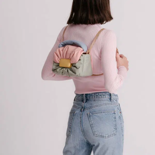 Mlouye Puff flap gummy bag, view 4