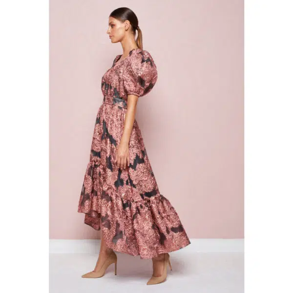 Poca & Poca Firecracker copper textured dress, view 5