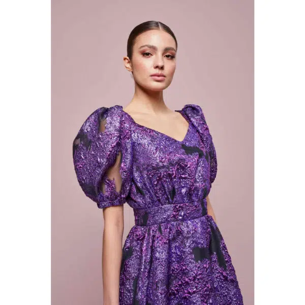Poca & Poca Grape topaz dress, view 5