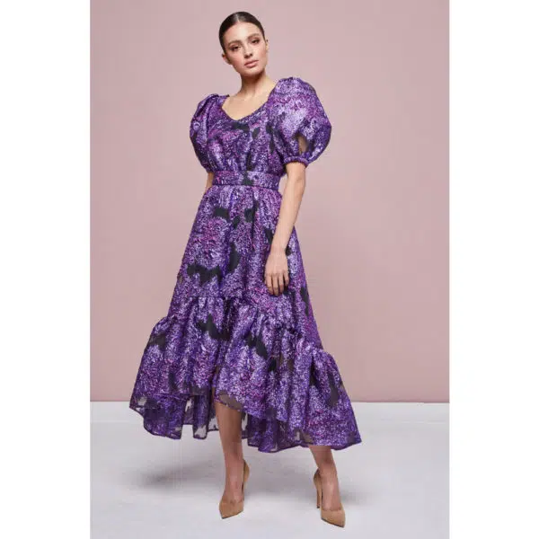 Poca & Poca Grape topaz dress, view 3