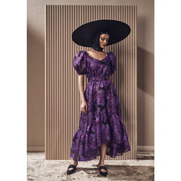 Poca & Poca Grape topaz dress, view 2