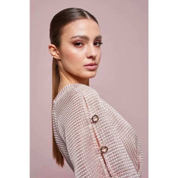 Poca & Poca Disco goddess pink a line dress, view 6