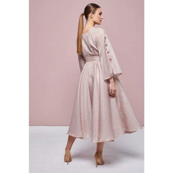 Poca & Poca Disco goddess pink a line dress, view 5