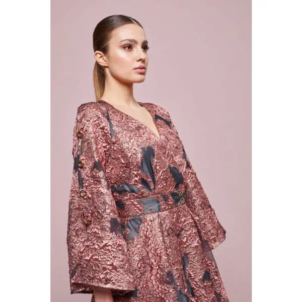 Poca & Poca Steampunk Era copper midi dress, view 5