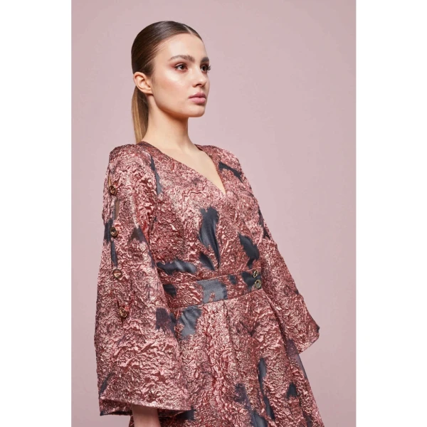 Dark cicada monochrome midi dress Clothing dress Luxury Shoes 