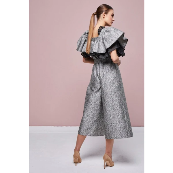 Dark cicada monochrome midi dress Clothing dress Luxury Shoes 