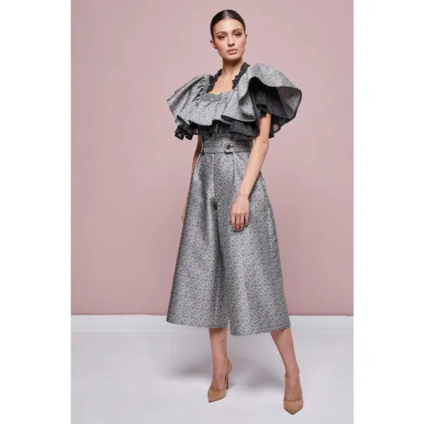 Poca & Poca Heart of steel monochrome jumpsuit, view 3
