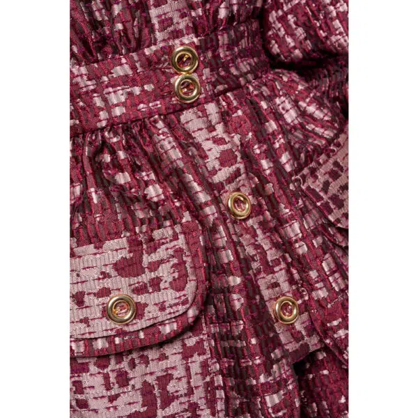 Poca & Poca Brassy princess burgundy blouse, view 6