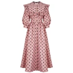 Dark cicada monochrome midi dress Clothing dress Luxury Shoes 