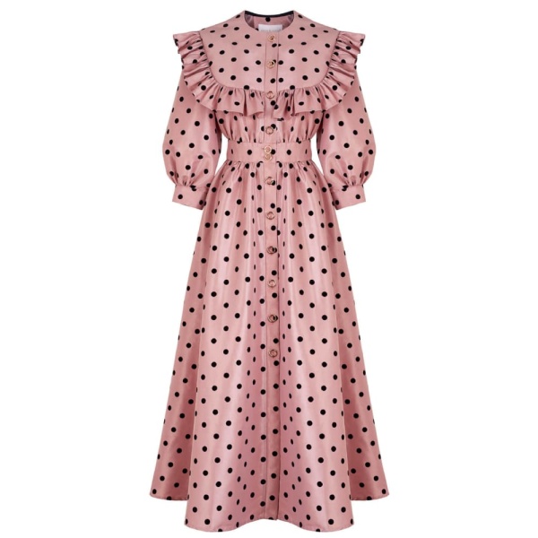 Dark cicada monochrome midi dress Clothing dress Luxury Shoes 
