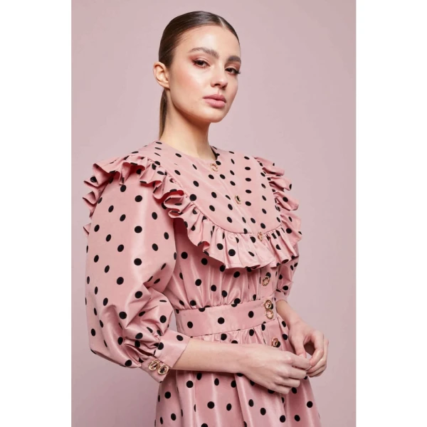 Dark cicada monochrome midi dress Clothing dress Luxury Shoes 