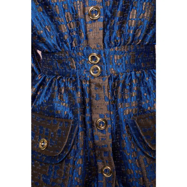 Poca & Poca Brassy princess navy blue blouse, view 5