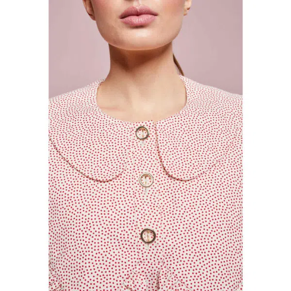 Poca & Poca Love garden white red blouse, view 6