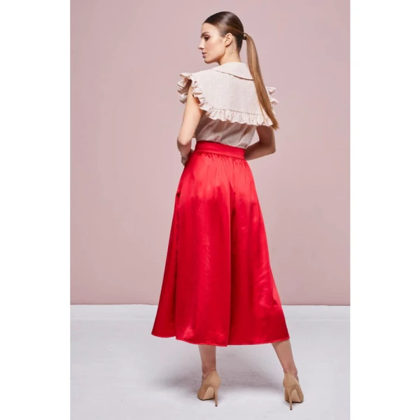 Poppy hills red midi dress Clothing dress Luxury Shoes 