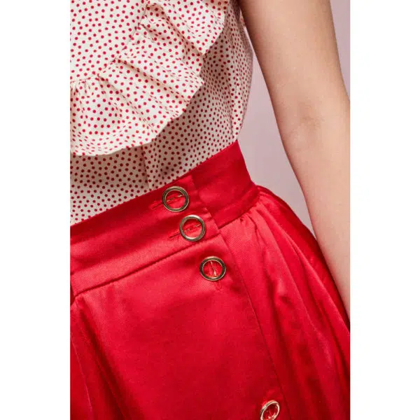 Poca & Poca Love garden white red blouse, view 7