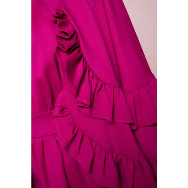 Poca & Poca Poppy hills purple midi dress, view 5