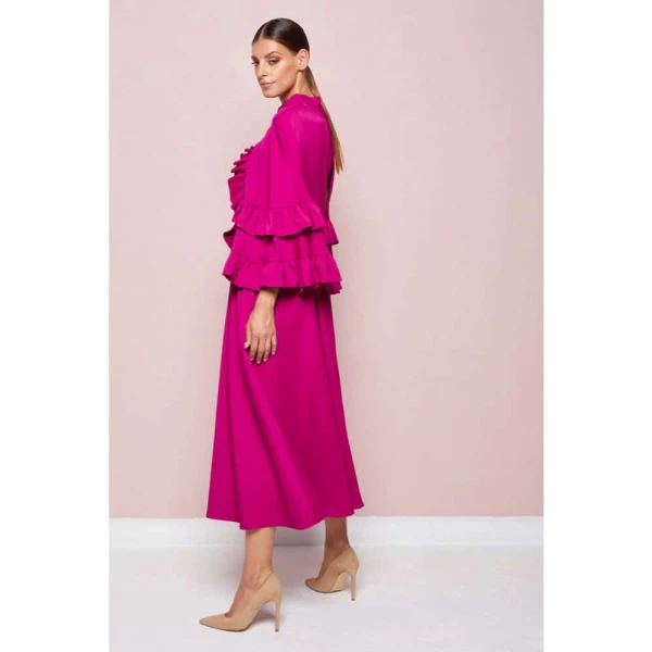Poppy hills red midi dress Clothing dress Luxury Shoes 