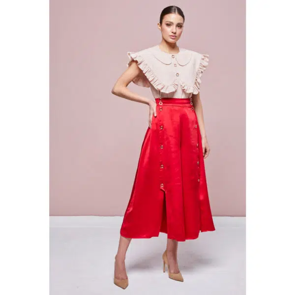 Poca & Poca Love garden white red blouse, view 3