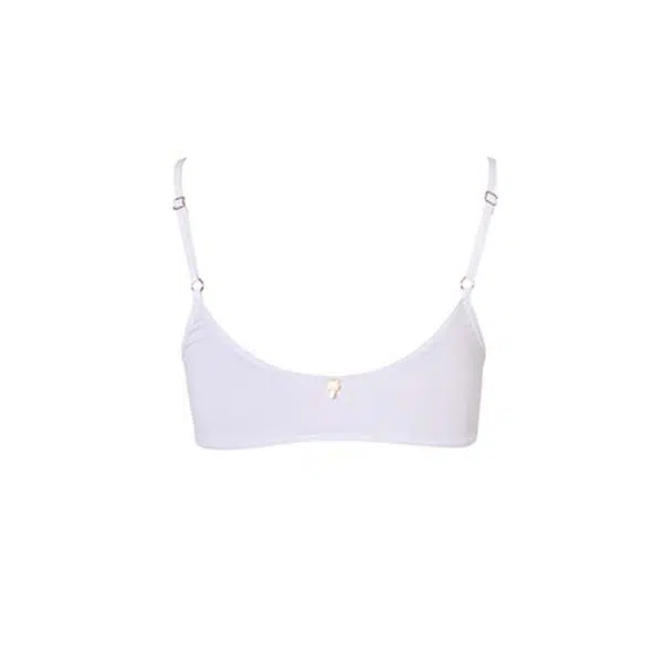 Verdelimon Sol swimwear white bardado top, view 2