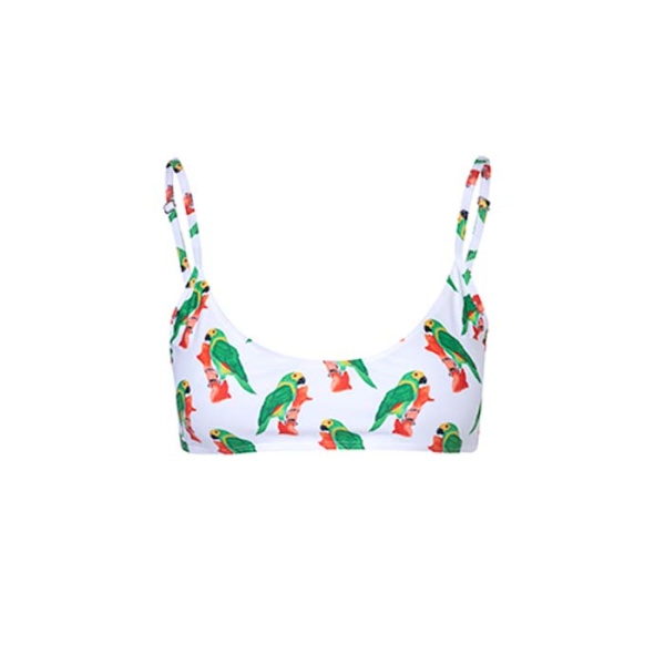 Sol swimwear white bardado top Beachwear Africa Luxury Shoes 