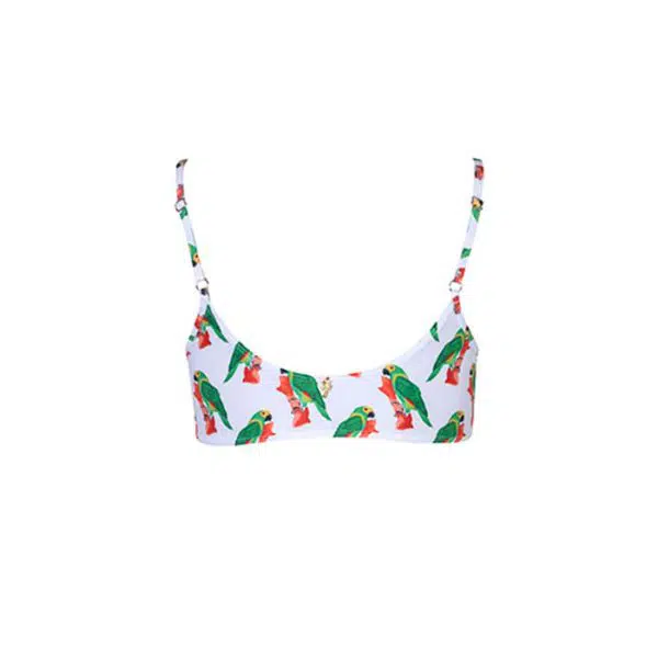 Verdelimon Sol swimwear white loros top, view 2