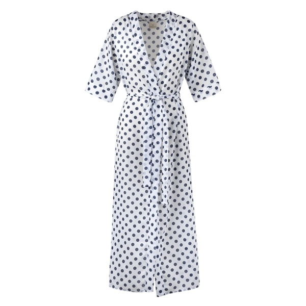 Blue dots swimwear cover up – One Size   Luxury Shoes 