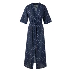 Blue dots swimwear cover up – One Size   Luxury Shoes 