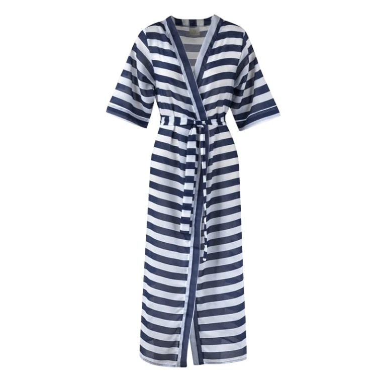 Blue dots swimwear cover up – One Size   Luxury Shoes 