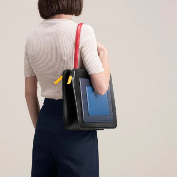 Mlouye Business black and blue bag, view 3