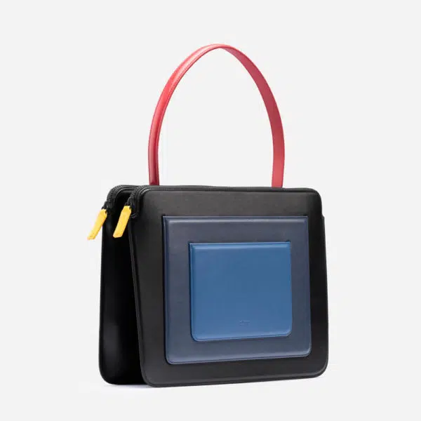 Mlouye Business black and blue bag, view 6
