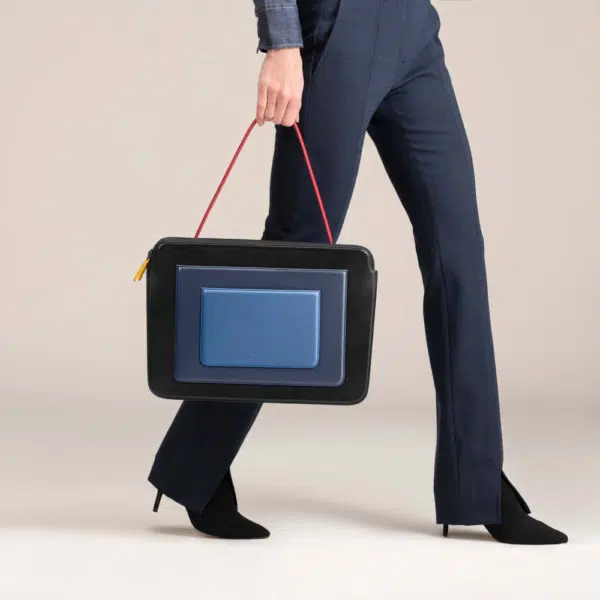 Mlouye Business black and blue bag, view 2