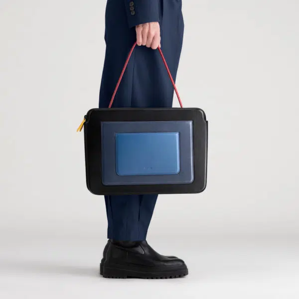 Mlouye Business black and blue bag, view 4