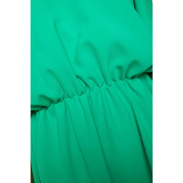 Poca & Poca Cotton bud green midi dress, view 5