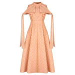 Cotton bud yellow midi dress Clothing dress Luxury Shoes 
