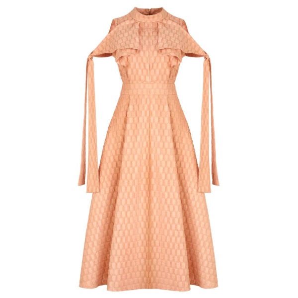 Cotton bud yellow midi dress Clothing dress Luxury Shoes 