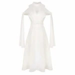 Cotton bud yellow midi dress Clothing dress Luxury Shoes 